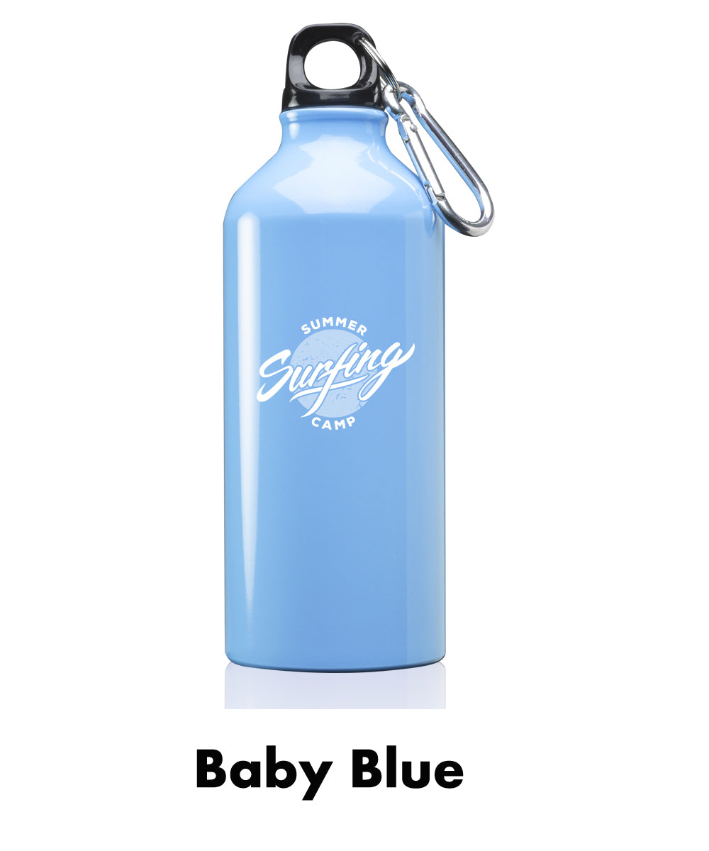 Giveaway Aluminum Water Bottles with Carabiner (25 Oz., Full Color Logo)