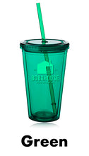 Load image into Gallery viewer, 16 oz. Double Wall Acrylic Tumbler With Straw #APG161 Color- 2 Color Imprint Min 12
