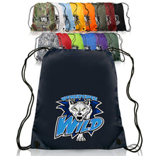 Load image into Gallery viewer, Classic Polyester Drawstring Backpacks #ABPK10 Color- 1 Color Imprint Min 12
