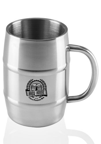 34 oz Gigantic Barrel Moscow Mule Mugs #ATM330 1 Color Imprint Min 12