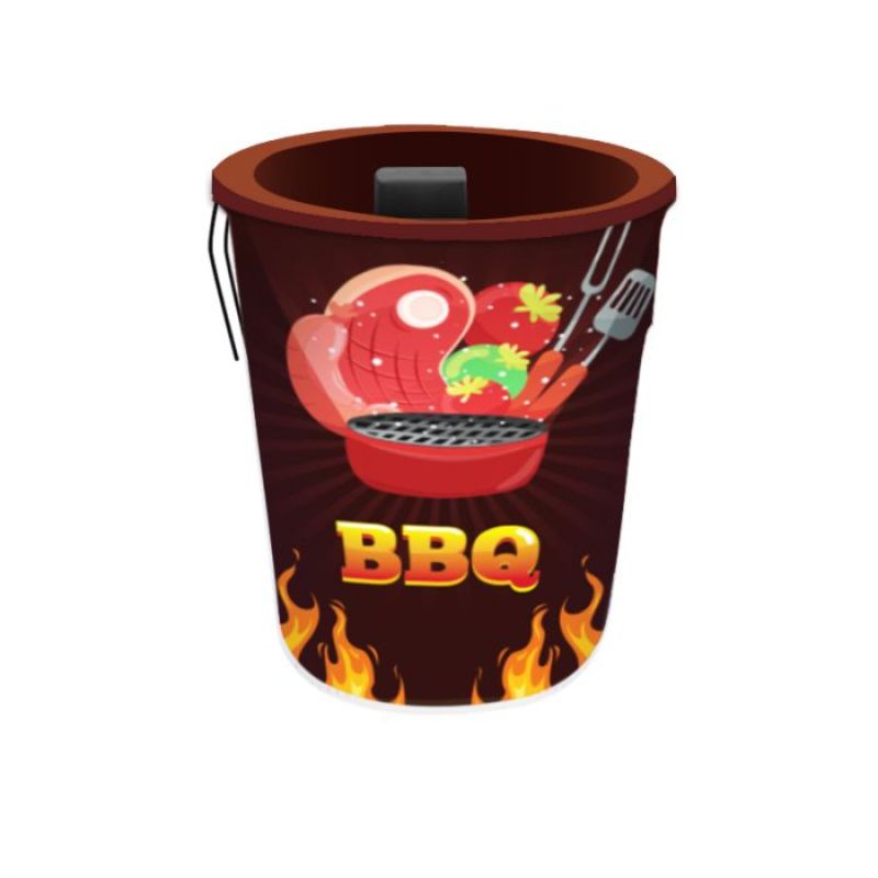 BBQ Pre Printed Fab-Can™ Dark Brown #BBQDB-FAB CAN Min 1