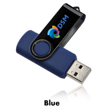 Load image into Gallery viewer, 8 GB Swivel USB Drive #AUSB0028GB 2 Color Imprint Min 12
