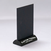 Load image into Gallery viewer, Chalkboard Table Tent with Geometric Base - 5w x 7h #DWCB501C Min 1
