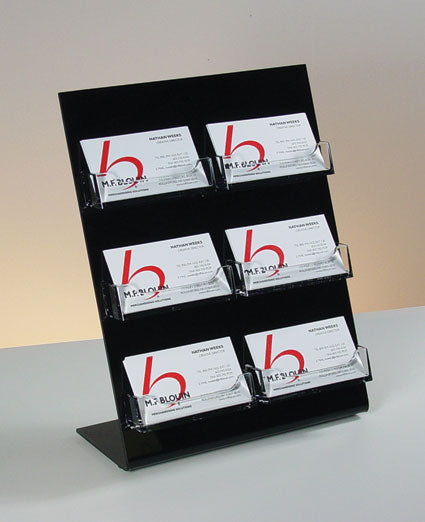 Counter Business Card Holder, 6 Pockets #BCC023 Min 1