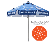 Load image into Gallery viewer, Custom Printed Market Umbrella #240018 7.5&#39; // 8 Panels With Valance Min 1
