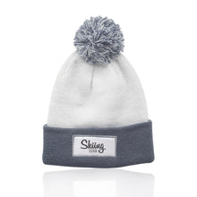 Load image into Gallery viewer, Fuji Two-Tone Patch Pompom Beanies #ABNY003 Embroidered Min 12
