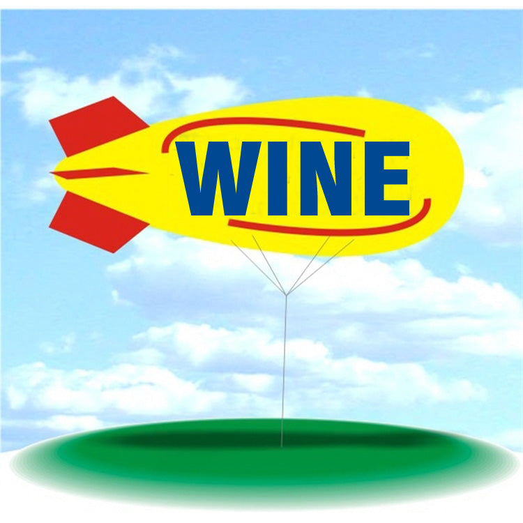 Helium Blimp Display Wine #Blimp WINE Min 1