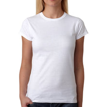 Load image into Gallery viewer, Ladies 4.5 oz 100% Cotton Preshrunk Tee #A64000L BP Unlimited, White Min 12
