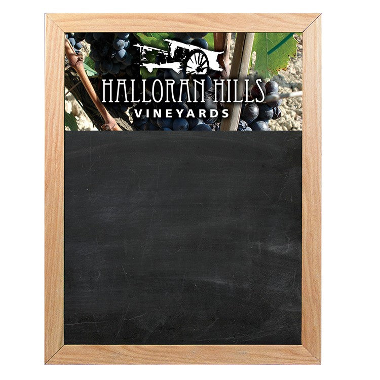 Oak Frame Wall Chalkboard - 23