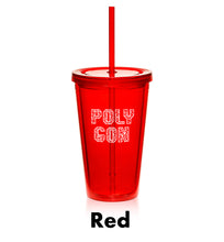 Load image into Gallery viewer, 16 oz. Double Wall Acrylic Tumbler With Straw #APG161 Color- 1 Color Imprint Min 12
