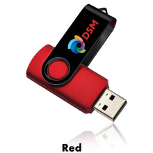 Load image into Gallery viewer, 8 GB Swivel USB Drive #AUSB0028GB 1 Color Imprint Min 12
