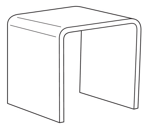 Standard Acrylic Riser - 5x5x5 #AR555 Min 1