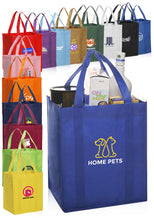 Load image into Gallery viewer, Reusable Grocery Tote Bags #ATOT11 1 Color Imprint Min 12
