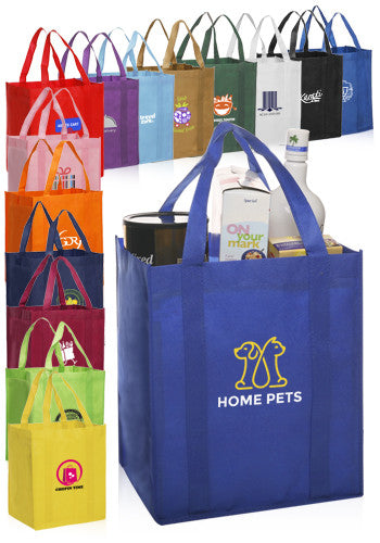 Reusable Grocery Tote Bags #ATOT11 1 Color Imprint Min 12