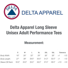 Load image into Gallery viewer, Delta Apparel Long Sleeve Unisex Adult Performance Tees #A616535 1 color, White Min 12
